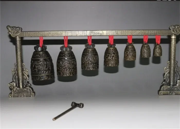 Musical Instrument Ancient - Chinese Crafts Ancient Chimes Bronze Bell