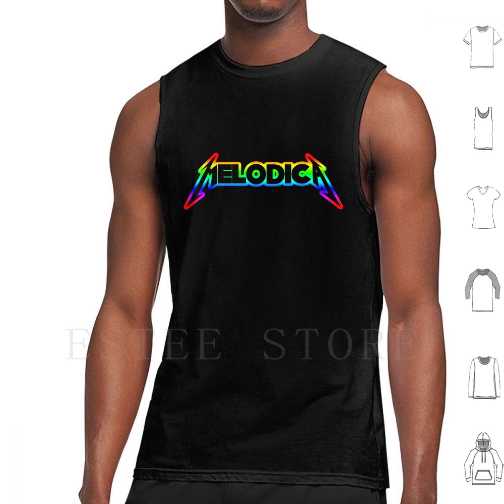 Musical Instrument Melodica - Rainbow Melodica Tank Tops Vest Melodica