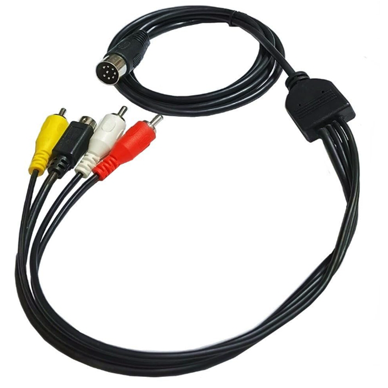Din 8 Pin to S-Video 4pin Male - Musical Instrument Video review and price