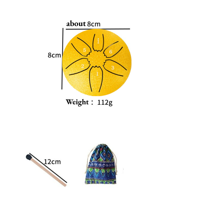 Steel Tongue Drum Portable Rai - Musical Instrument Note review and price