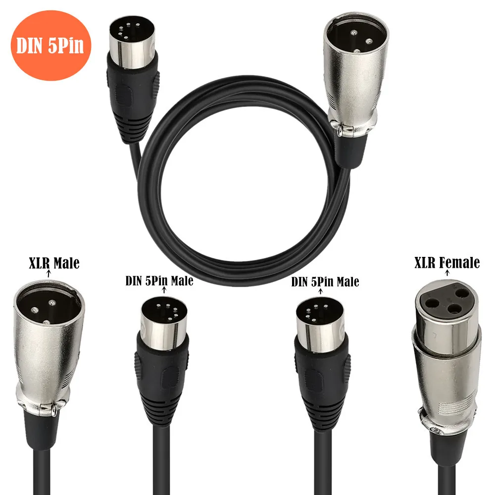 MIDI To XLR Adapter Cable DIN  - Musical Instrument Video review and price