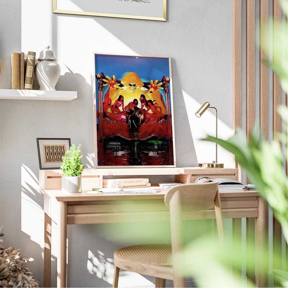 O-OsamaSon Jump Out Poster Mus - Musical Instrument Painting review and price