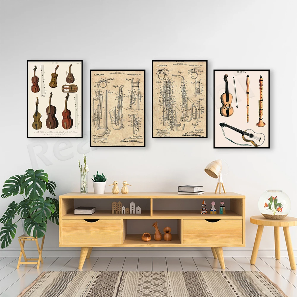 Music print, vintage violin vi - Musical Instrument Viola review and price