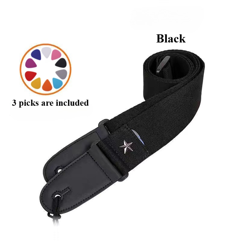 Embroidered Cross Guitar Strap - Musical Instrument Note review and price