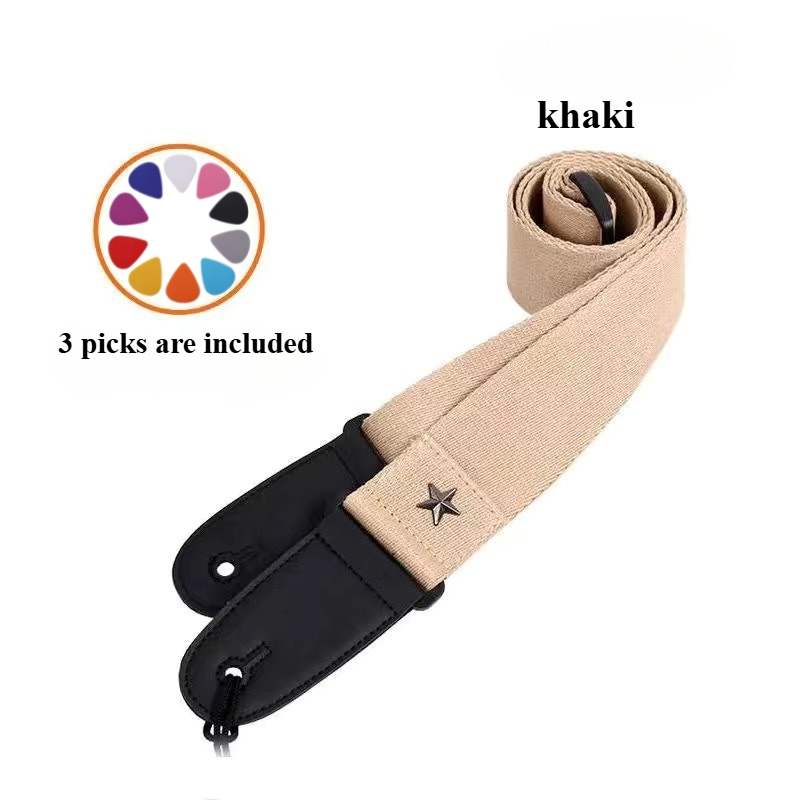 Embroidered Cross Guitar Strap - Musical Instrument Note review and price
