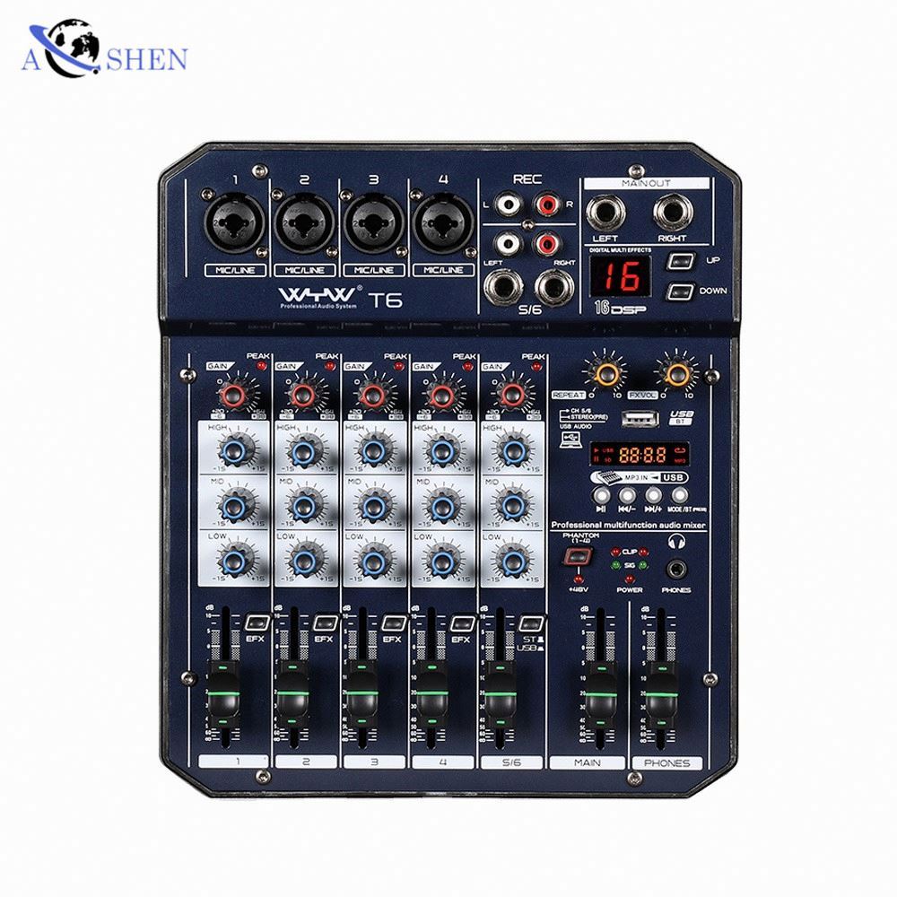 AOSHEN Audio Mixer for DJ Musi - Musical Instrument Video review and price