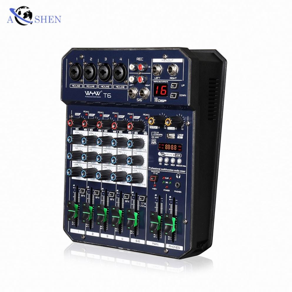 AOSHEN Audio Mixer for DJ Musi - Musical Instrument Video review and price