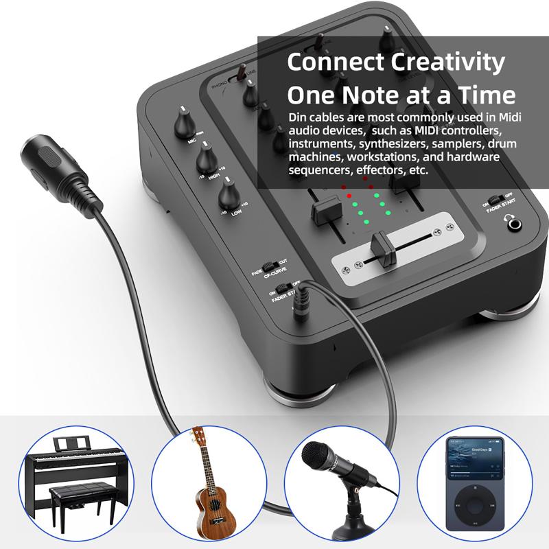 Hot Sale MIDI Din 5 To 3.5mm T - Musical Instrument Video review and price