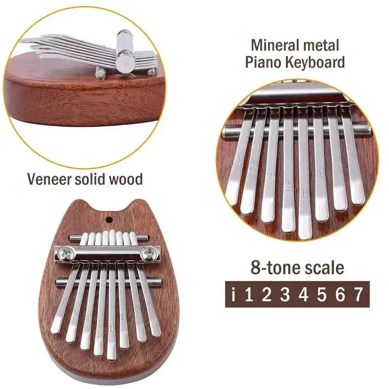 8 Key Mini Wood Kalimba High Q - Musical Instrument Marimba review and price