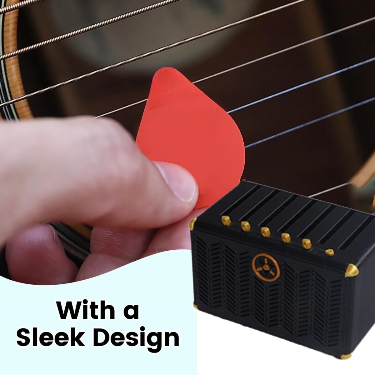 Guitar Pick Holder, 3D Printed - Cajon Musical Instrument review and price
