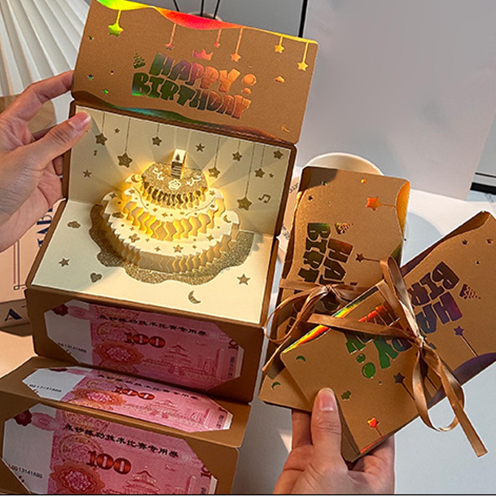 3D Cake Birthday Money Envelop - Cajon Musical Instrument review and price