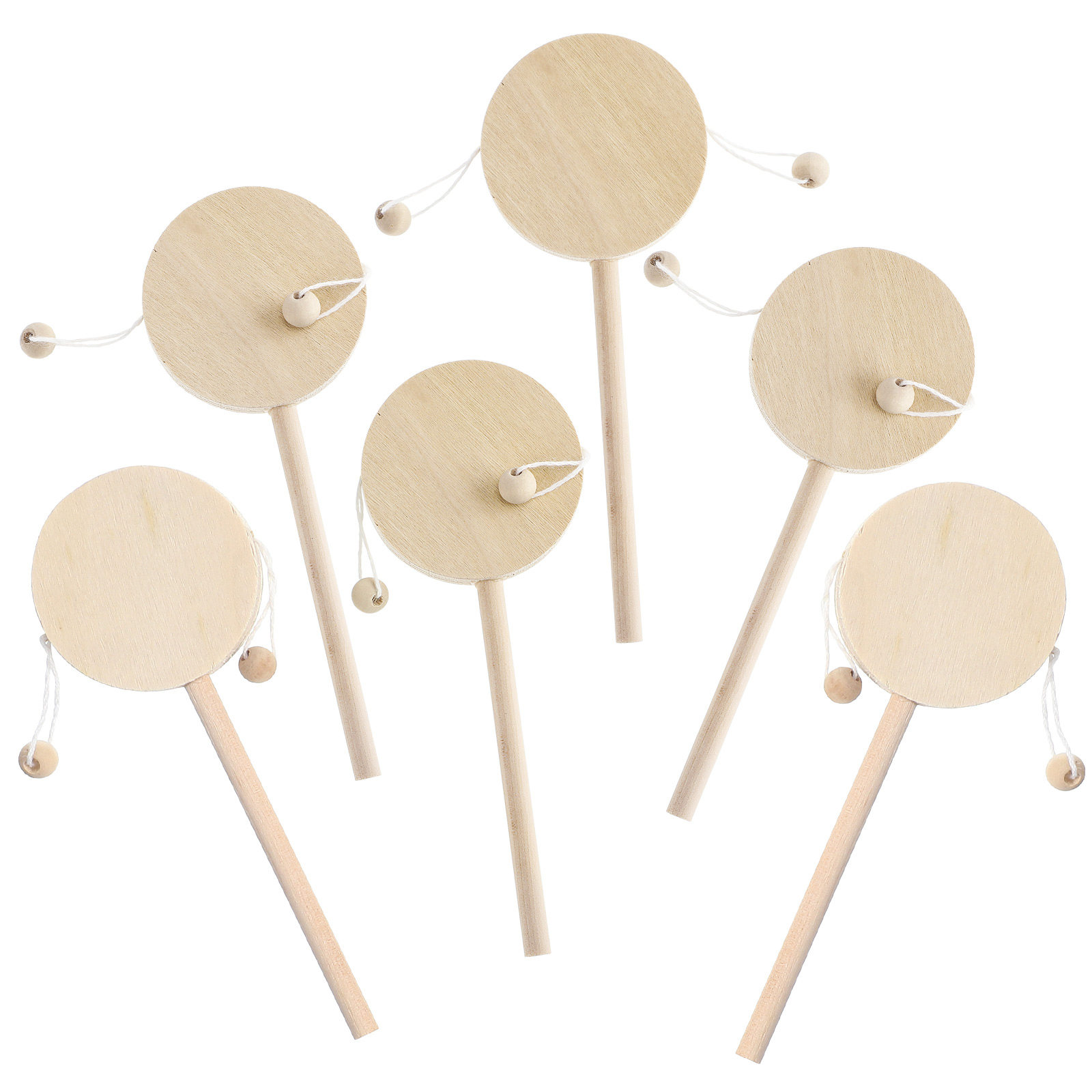 1Set Rattle Drum Wooden DIY Un - Musical Instrument Painting review and price
