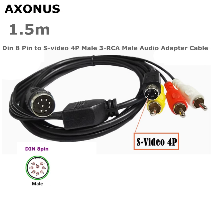 Din 8 Pin to S-video 4P Male 3 - Musical Instrument Video review and price